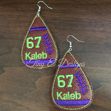 Load image into Gallery viewer, Football Earrings-Customized