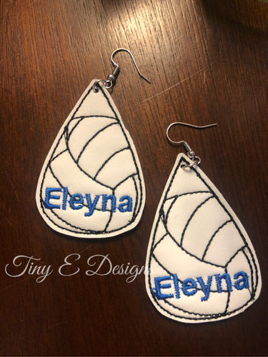 Volleyball earrings