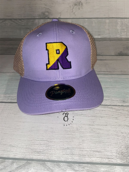 Lavender Split R Ponytail Cap