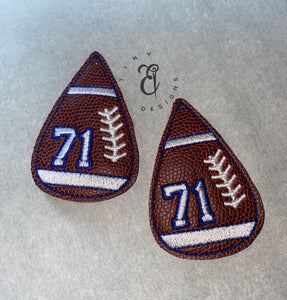 Football Earrings-Customized